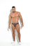ANATOMIC BRIEF MEN'S UNDERWEAR LYCRA COTTON BEIGE CAMEL BLOCKS
