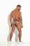 TAN THONG SWIMWEAR SWIMSUIT THREAD MEN BROWN LYCRA BLOCKS