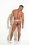 TANGA SWIMWEAR SWIMSUIT THREAD MEN PINK LYCRA BLOCKS
