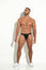 CLASSIC JOCKSTRAP MEN'S CLASSIC SUSPENDER BLACK MICROFIBER BLOCKS