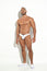 CLASSIC SLIP LOW RISE MEN'S CLASSIC MICROFIBER BRIEF WHITE BLOCKS