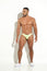 CLASSIC THONG MEN'S BRAZILIAN THONG MICROFIBER NEON YELLOW BLOCKS