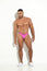CLASSIC THONG THONG CLASSIC BRAZILIAN THREAD MEN PURPLE MICROFIBER BLOCKS