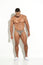 LUXE SPORT BIKINI MEN'S SWIMSUIT OLIVE GREEN LYCRA BLOCKS