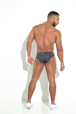 Calzoncillo Brief Anatómico - BRIEF ANATÓMICO CALZONCILLO HOMBRE LYCRA ALGODON GRIS ANIMAL PRINT BLOKES - WEAREBLOKES - WEAREBLOKES.CO