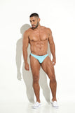 Bañador Tanga Hilo Bronceo - BRONCEO TANGA SWIMWEAR BAÑADOR HILO HOMBRE AZUL AGUAMARINA LYCRA BLOKES - WEAREBLOKES - WEAREBLOKES.CO
