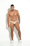 Bañador Tanga Hilo Bronceo - BRONCEO TANGA SWIMWEAR BAÑADOR HILO HOMBRE DORADO LYCRA BLOKES - WEAREBLOKES - WEAREBLOKES.CO