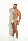 Tanga Hilo Classic - CLASSIC THONG TANGA CLÁSICA BRASILERA HILO HOMBRE MICROFIBRA AMARILLO NEÓN BLOKES - WEAREBLOKES - WEAREBLOKES.CO
