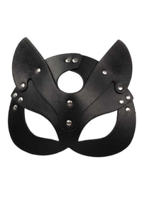 Máscaras y Accesorios - KIT MÁSCARA DE ZORRO Y COLLAR DE TACHES BONDAGE EN CUERO VEGANO NEGRO BLOKES - WEAREBLOKES - WEAREBLOKES.CO