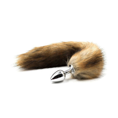 Plug Anal - PLUG ANAL COLA DE ZORRO Y ACERO GRIS O CAFÉ BLOKES - WEAREBLOKES - WEAREBLOKES.CO