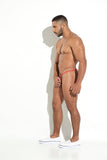 Tanga Hilo Elastic Arnés - T BACK THONG TANGA HILO EN T ARNÉS ECUALIZABLE ROJO ARO DORADO MICROFIBRA BLOKES - WEAREBLOKES - WEAREBLOKES.CO