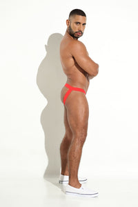 CLASSIC JOCKSTRAP SUSPENSORIO CLÁSICO HOMBRE ROJO MICROFIBRA BLOKES WEAREBLOKES.CO